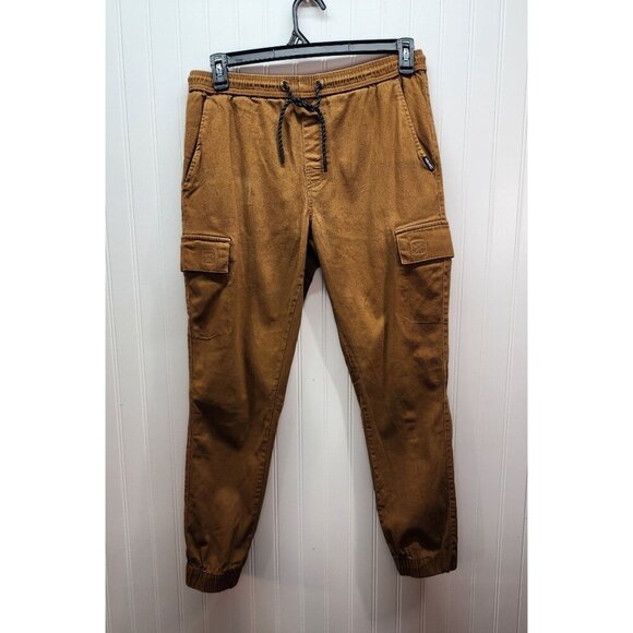Hawk Cargo Jogger Pants With Drawstring Waist Medium - Picture 1 of 15